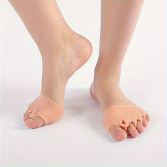 3 Pairs Silicone Forefoot Pad Toe Separators for Night and Home Use