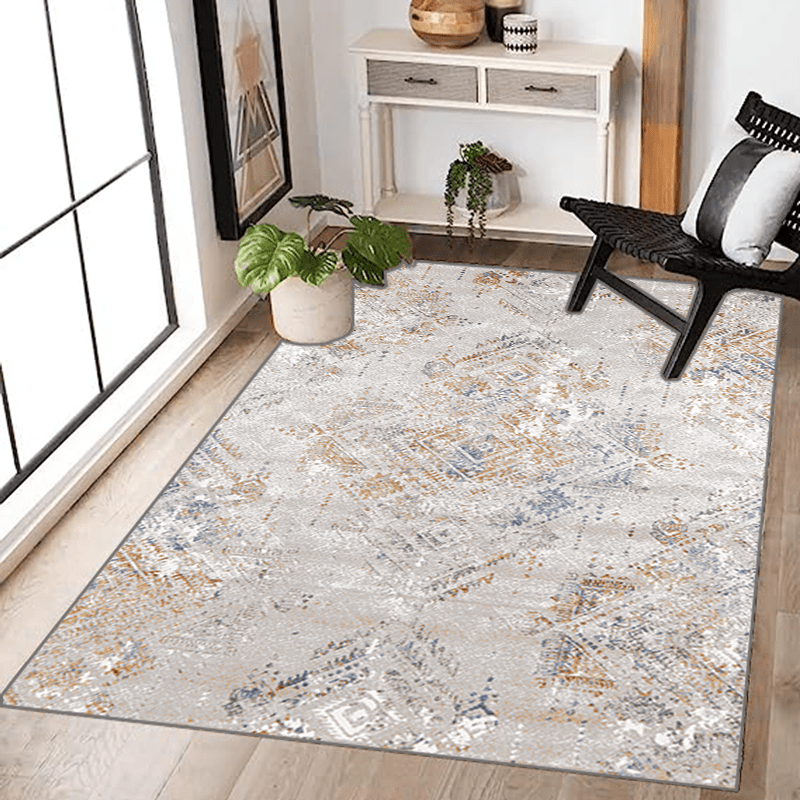 Washable Persian Bohemian Carpet Anti-skid Printed Floor Carpet