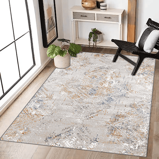 Washable Persian Bohemian Carpet Anti-skid Printed Floor Carpet