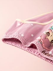 4pcs Kid's Cotton Comfy Panties Girl's Cartoon Princess Underwear Briefs