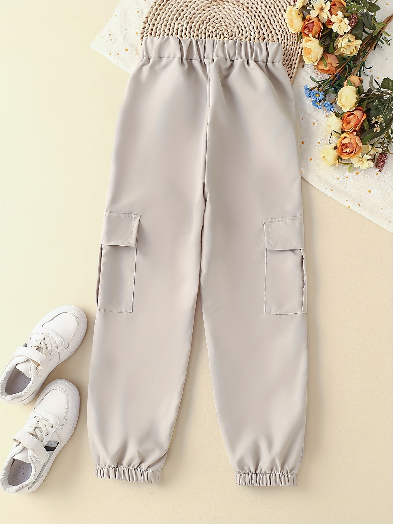Boys Cargo Pants Elastic Waist Jogger Kids Clothing