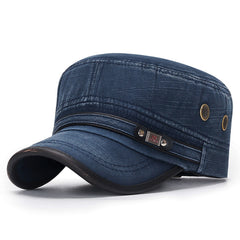 Solid Retro Military Style Cap Outdoor Sport Hat