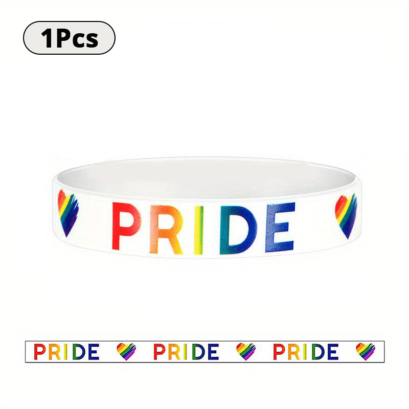 Love Is Love LGBTQ Rainbow Silicone Bracelet