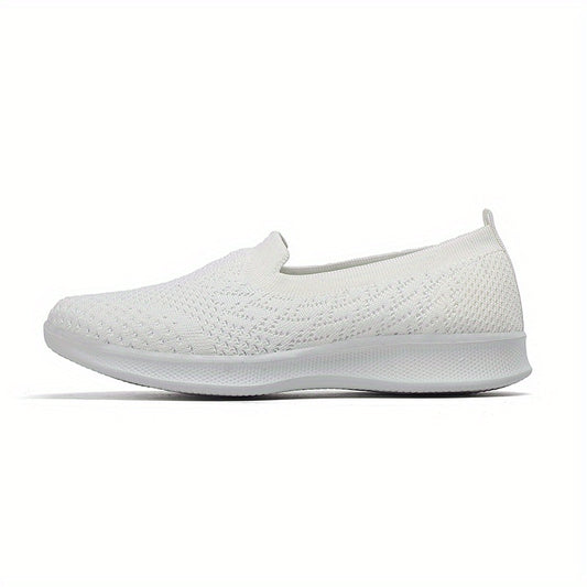 Women's Solid Walking Shoes Breathable Running Shoes
