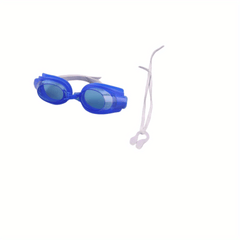 Professional Swim Goggles Adjustable Anti-fog Glasses with Earplugs & NoseClip