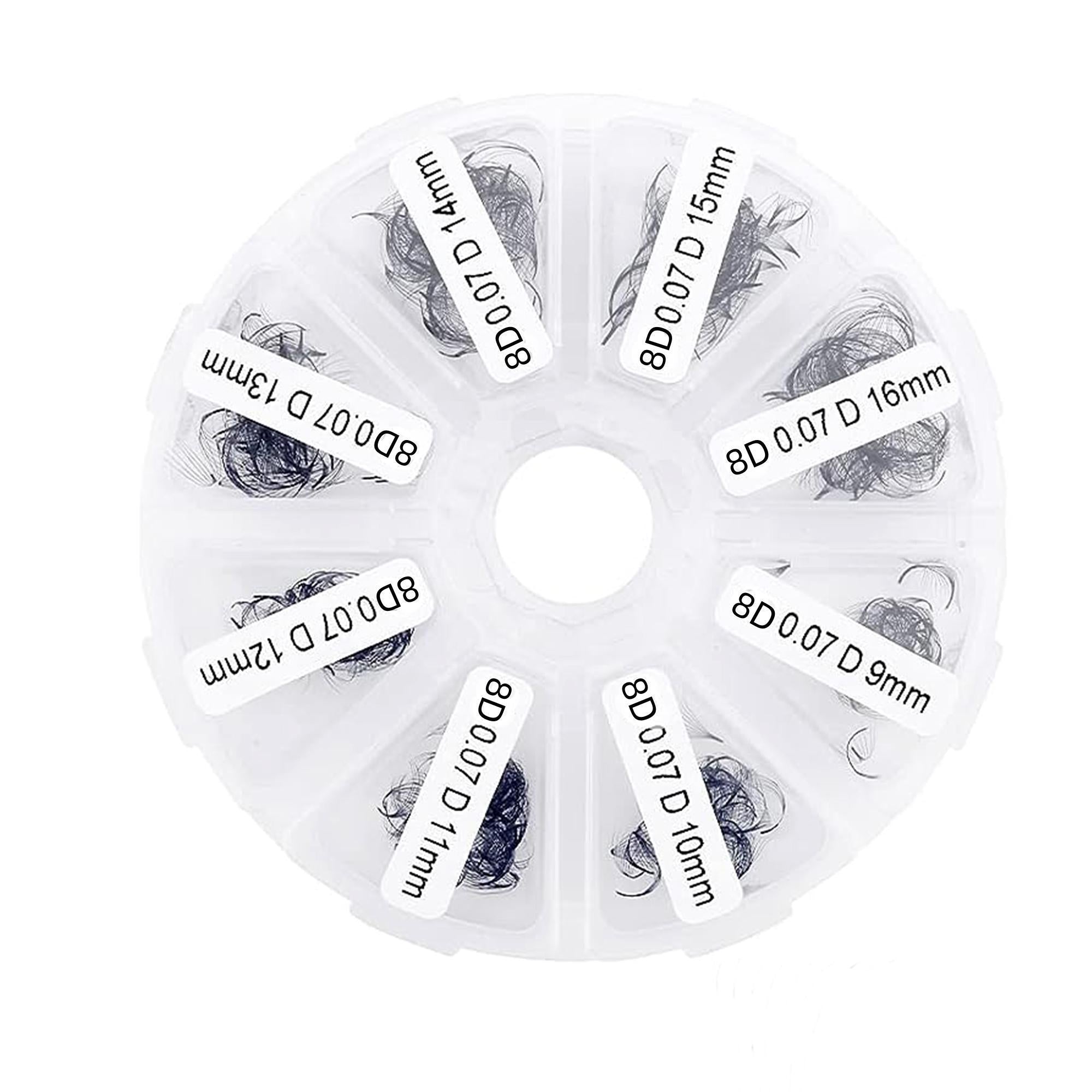 500 Premade Fans Eyelash Extension 10D 12D 0.07 0.05mm C D Curling 9-16mm