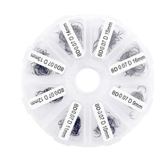 500 Premade Fans Eyelash Extension 10D 12D 0.07 0.05mm C D Curling 9-16mm
