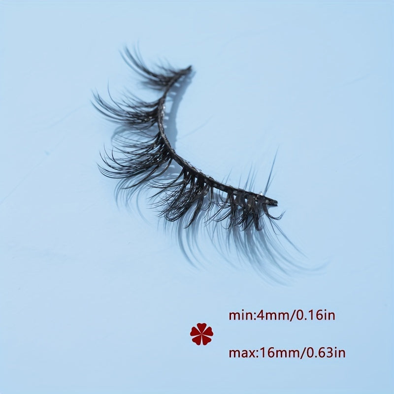 7 Pairs Spiky Manga Lashes Crisscross Style Anime False Eyelashes