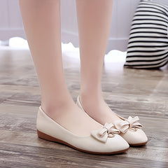 Women's Bowknot Pointed Toe Slip On Non Slip Ballet Flats
