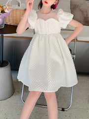 Girl's Stylish Summer Dress with Doll Collar