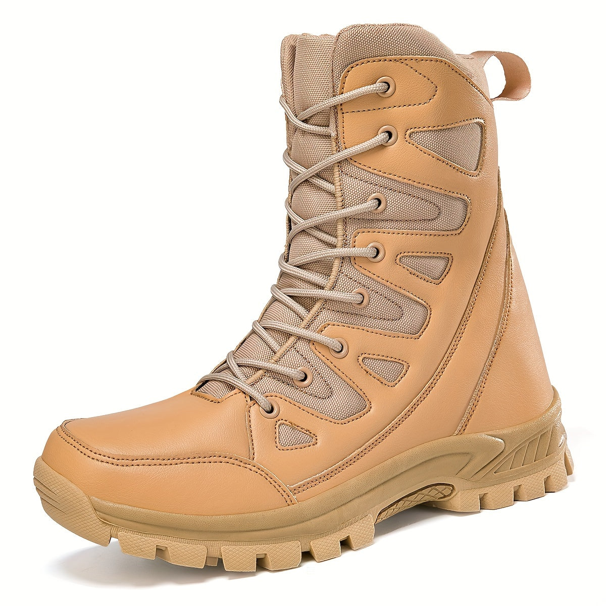 Men's High Top Tactical Work Boots Non Slip Durable Outdoor Hiking Boots