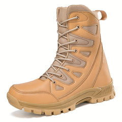 Men's Lace-up Service Boots Combat Casual Walking Shoes