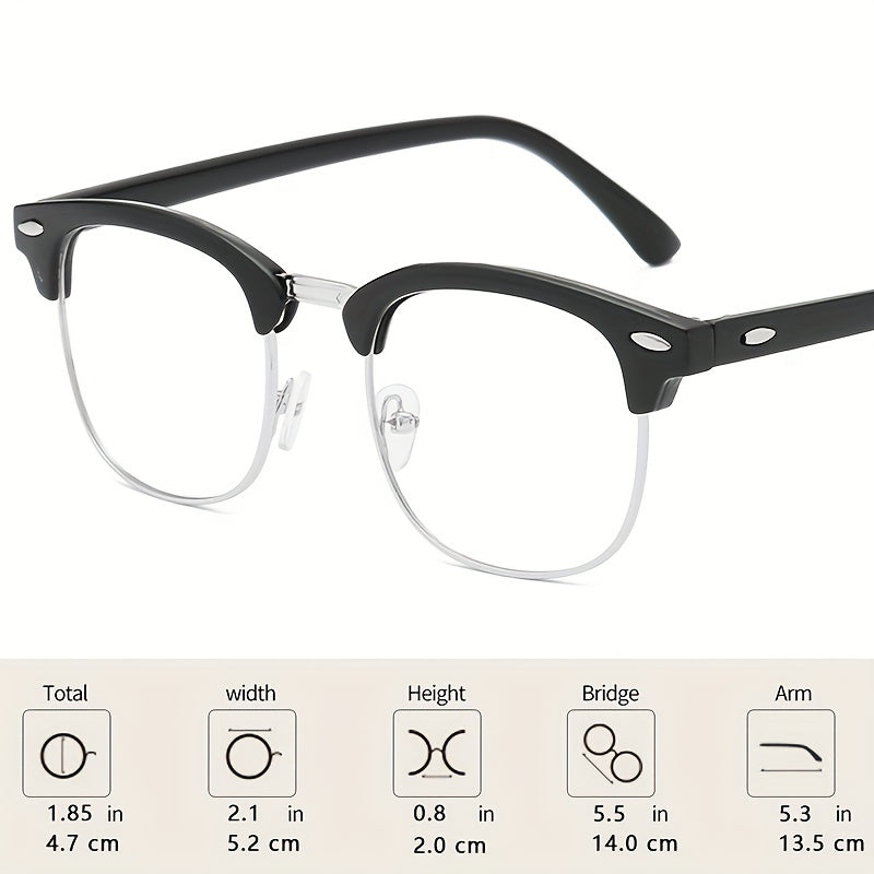 Anti Eyeglass Glasses Large Frame Pilot Glasses For Men And Women