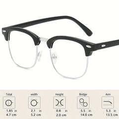 Anti Eyeglass Glasses Large Frame Pilot Glasses For Men And Women