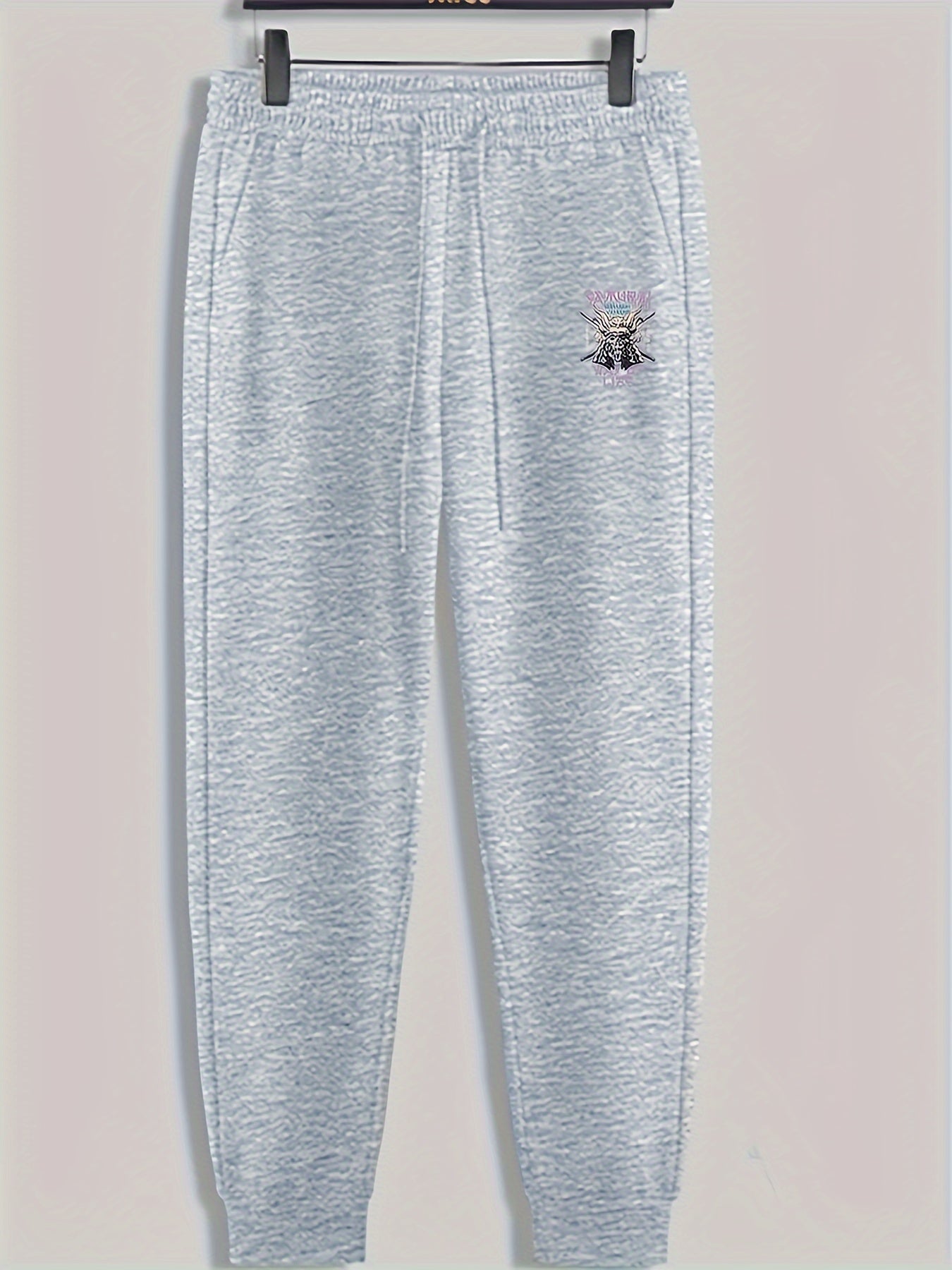Skull Print Men's Sweatpants Loose Casual Trousers
