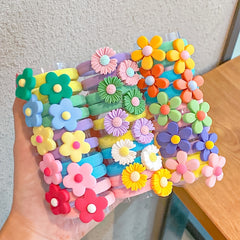 10pcs Sunflower Hair Tie Rope for Girls Kids
