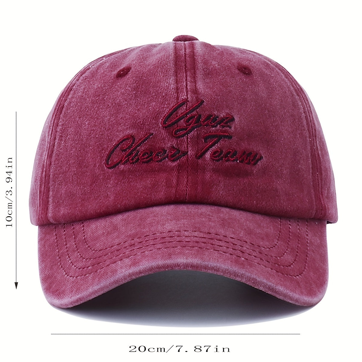 Vintage Washed Baseball Cap Letter Embroidery Cotton Dad Hats Unisex