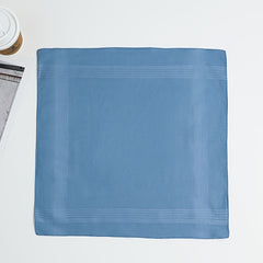 5pcs Men's Pocket Handkerchiefs Assorted Colors Teal Brown Durable Fabric