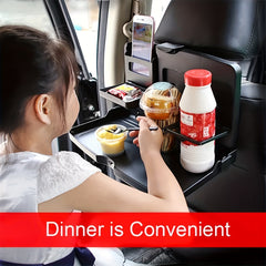Multifunctional Car Back Seat Tray Table - Portable Foldable Desk