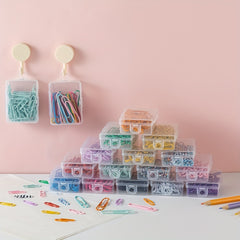 Cartoon Paper Clip Organizer 20/50pcs School Office Supplies Stationery Bookmark