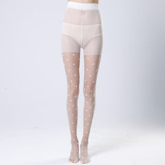 Polka Dots Pantyhose High Waist Anti-Snag Stockings