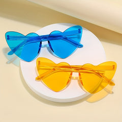 Kids Heart Shaped Sunglasses UV Protection Glasses for Girls and Boys
