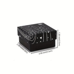 30pcs Galaxy Pattern Jewelry Gift Square Boxes 5.3x5.3x3 with Sponge
