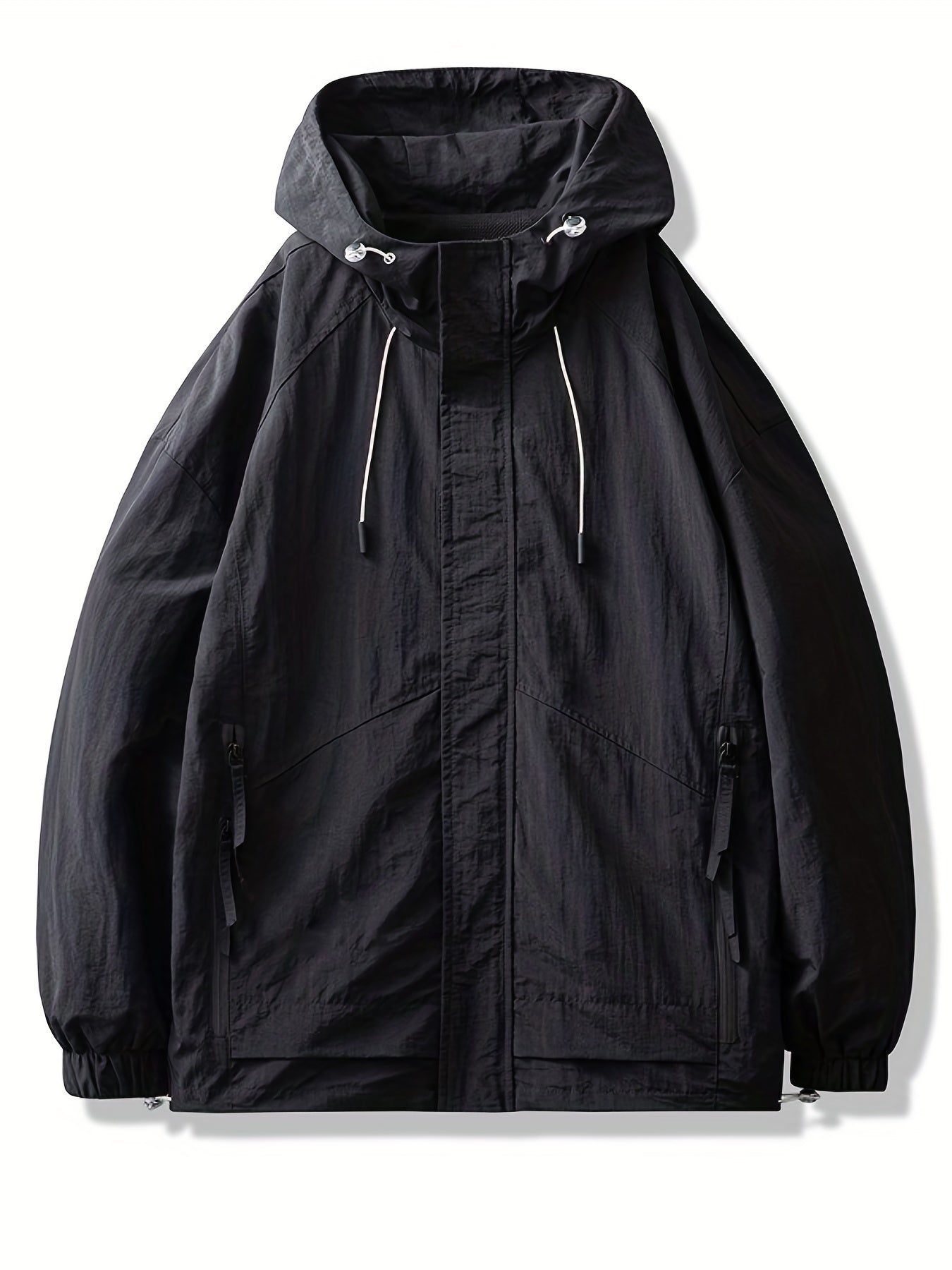 Men's Lightweight Windbreaker Zip Up Coat