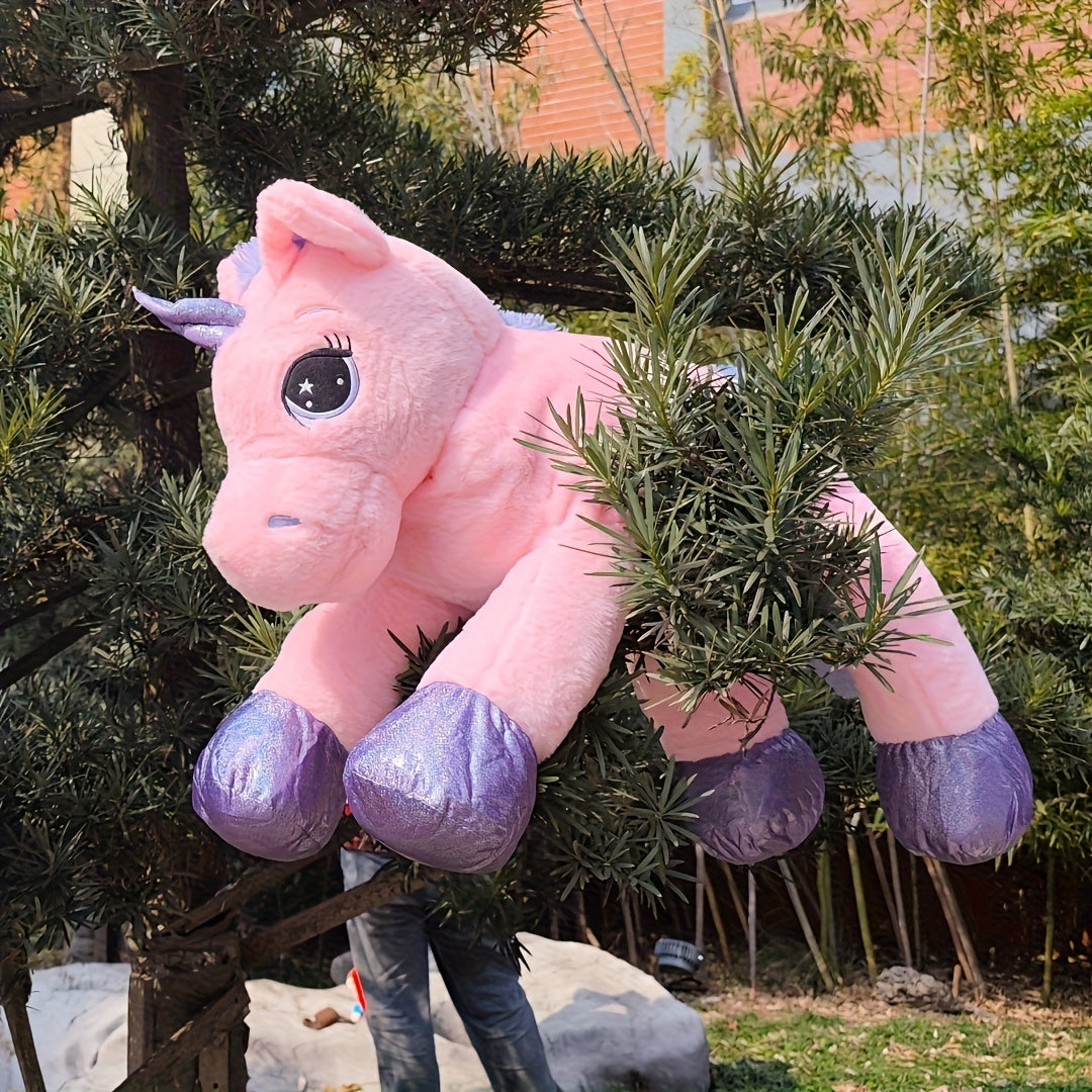 110cm Unicorn Plush Toy Soft Rainbow Stuffed Animal