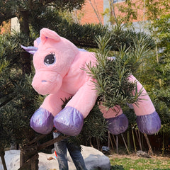110cm Unicorn Plush Toy Soft Rainbow Stuffed Animal