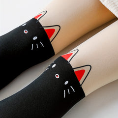 2 Pairs Girls Cat Breathable Soft Tights Leggings Spring Summer Kids Teen