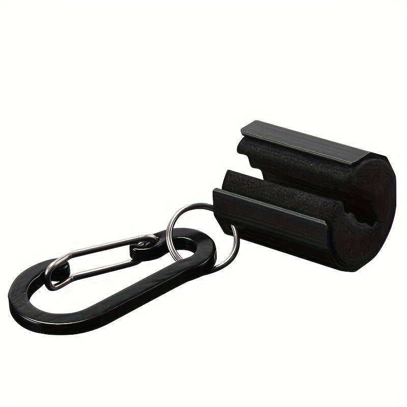 Fishing Rod Clip With Carabiner Aluminum Alloy Rod Clip Accessory
