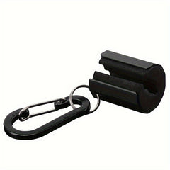 Fishing Rod Clip With Carabiner Aluminum Alloy Rod Clip Accessory