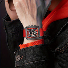 Women's Waterproof Silicone Quartz Watch Chronograph 24 Hour Clock