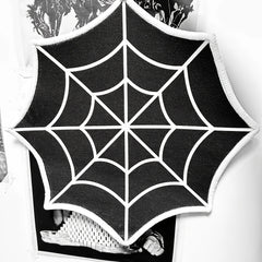 Gothic Cobweb Rug Doormat Halloween Funny Rug Personalized Decoration