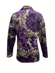Casual Open Front Long Sleeve Blazer Women's Clothing