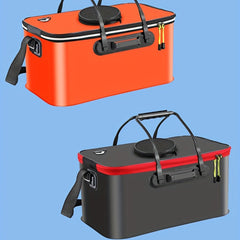 Foldable Fishing Bucket For Bait And Tackle Storage
