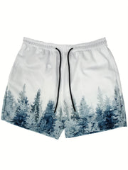 Men's Quick Dry Graphic Print Active Loose Shorts