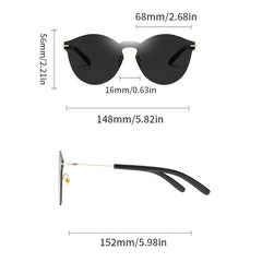 Cat Eye Sunglasses Women's Stainless Steel Glasses