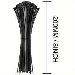 100pcs Self-locking Nylon Strapping for Indoor and Outdoor Use
