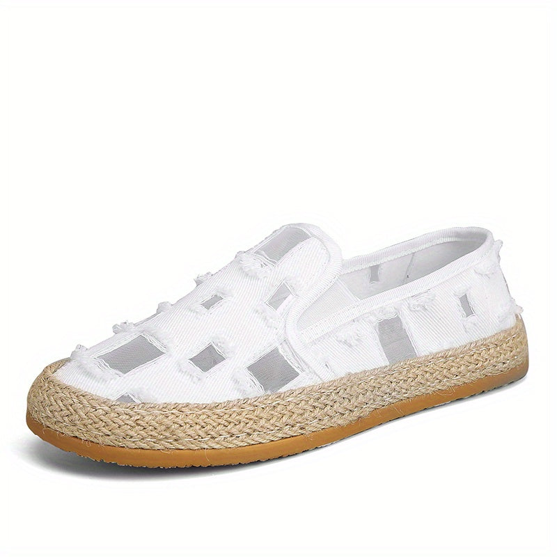 Men's Lightweight Slip On Canvas Shoes For Traveling Jogging