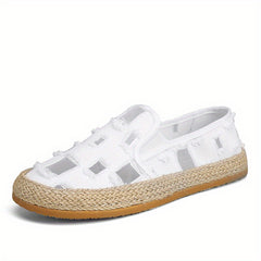 Men's Lightweight Slip On Canvas Shoes For Traveling Jogging