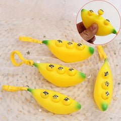 Banana Key Chain Keyring Funny Bag Backpack Pendant