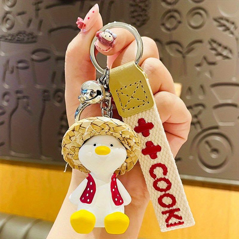 Happy Duck Keychain Bag Hanging Pendant