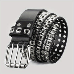 Full Metal Rivet Wide Waist Belt Punk Hip Hop Jeans Belt