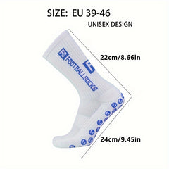 Men's Non Slip Athletic Mid Crew Sport Socks