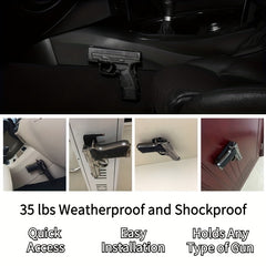 Rubber Coated Gun Magnet Holder for Pistols Rifles Shotguns