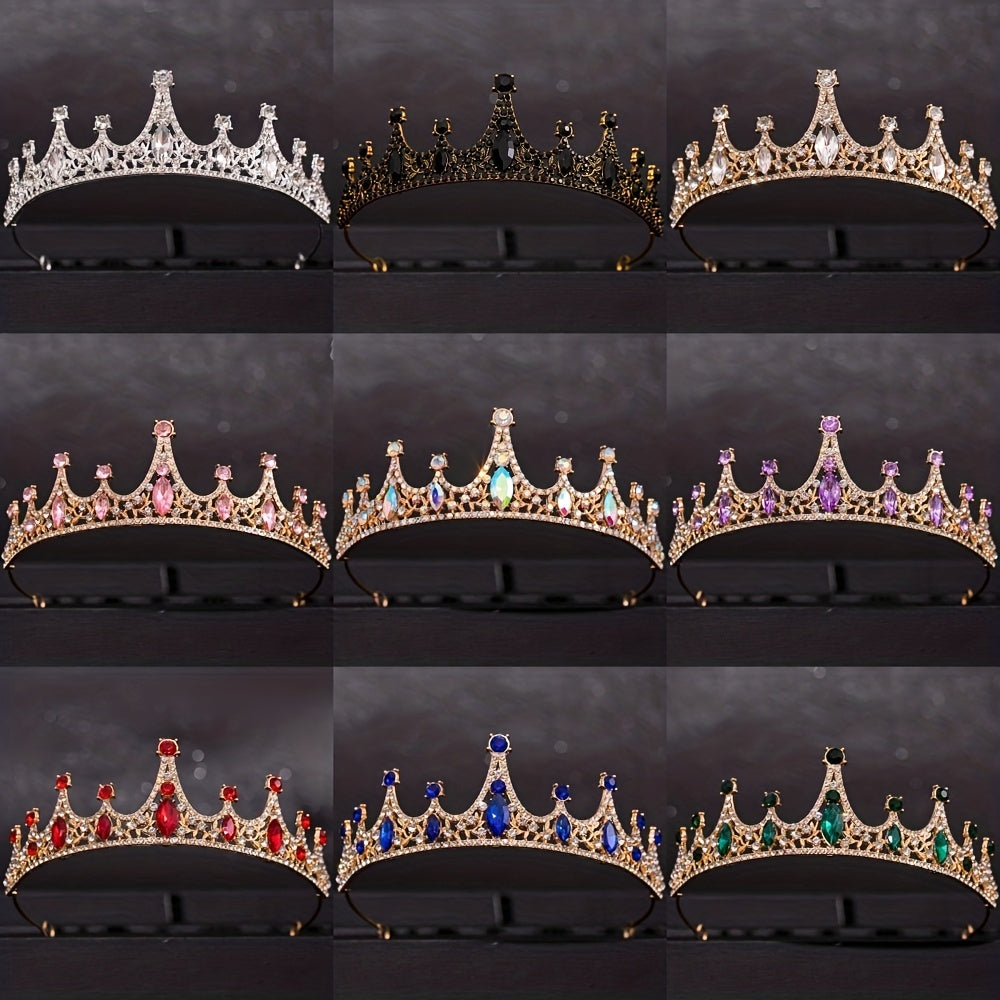 Girls Princess Tiara Halloween Crown Costume Headband Birthday Bride Hair Access