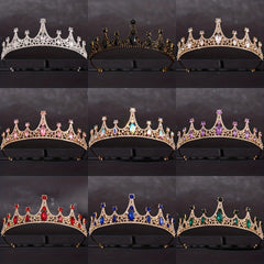 Girls Princess Tiara Halloween Crown Costume Headband Birthday Bride Hair Access