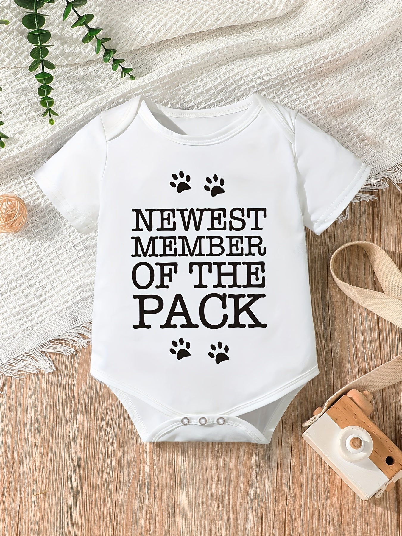 Baby Member Of The Pack Onesie, Short Sleeve Casual Wear